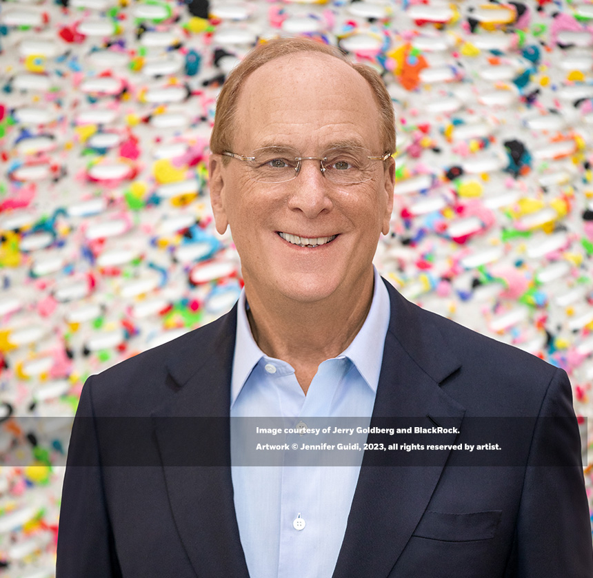 Imagen del CEO de BlackRock, Larry Fink
